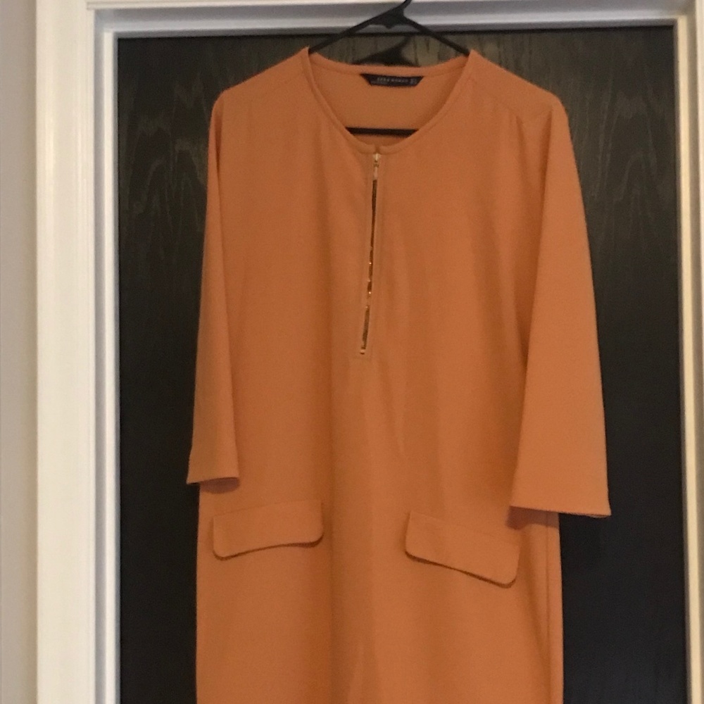 Zara Mustard yellow dress